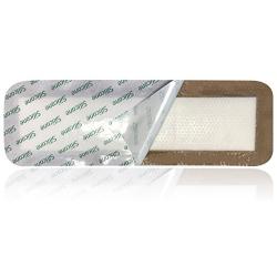 MedVanceTM Silicone - Bordered Silicone Adhesive Foam Dressing Size 4&quotx 12" (2.4&quotx10.4" Pad) Box of 5 dressings