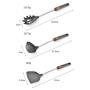 Gwjs Silicone Stainless Steel Kitchenware, Nonstick Spatula Cooking Utensils Kitchen Gadgets Kitchenware-six-piece Set 38cm(14.9inch)