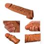 Privacy Packaging Silicone penile Condom Expander expands Male Chastity Toys Lengthen Cock Sleeves Dick Socks Reusable Condoms。。034948108641
