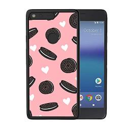 Google Pixel Case,Flexible Soft TPU Cover Shell,Slim Silicone Black Rubber Non-Slip Durable Design Protective Phone Case for Google Pixel -Biscuits