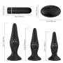 O-GAME 3pcs Wireless Remote Control Spiral Amal Plus Vibrarator with 9 Vibrantion Silicone Toy for Women Men