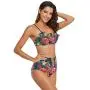 SCOCICI Bikini Swimsuit Swimwear Ethnic Abstract Geometric Forms Tribal Aztec E