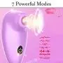 YDQMDLC Satisfied Toys Women Powerful Suction V-ibrater USB Charging Silicone Suck Machine Nipple Clitoris Stimulate,Strong V-ibraters Erotic YDQMDLC