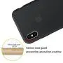 Anti-Drop iPhone X/10 (5.8Inch) Liquid Silicone Gel Case, TOSHIELD Soft Microfiber Cloth Lining Cushion for iPhone 10 (Black)