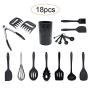 Kitchen Utensil Set 18 Pcs Silicone Cooking Kit Kitchenware With Claw Measuring Spoon Set
