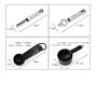 Silicone Kitchenware Set Cooking Spoon Shovel Kitchen Tools Kitchen Accessories Silver 1030cm
