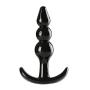 Bear boys 4 Pcs Adult Plugs Sexy Women Game Toys Beginner Party Supply Novelty Bedroom Solid Silicone (Black)