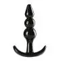 Bear boys 4 Pcs Adult Plugs Sexy Women Game Toys Beginner Party Supply Novelty Bedroom Solid Silicone (Black)