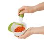 OXO Tot Mealtime Starter Value Set with Roll-up Bib, Feeding Spoons, Food Masher and Four 4oz Baby Blocks Freezer Storage Containers