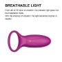Tutent Silicone Vibrating Cock Ring-Waterproof Rechargeable Penis Ring Vibrator - Sex Toy for Male or Couples