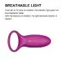 Tutent Silicone Vibrating Cock Ring-Waterproof Rechargeable Penis Ring Vibrator - Sex Toy for Male or Couples