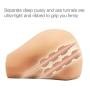 CyberSkin Male Masturbator Perfect Ass with Mega Big Powerful Vibrating Egg, Light, Realistic 3D Lifelike TPE Love Doll Toy Butt Full Size, Vagina Anal 2 Entry, Pussy & Backdoor Stroker, Love Doll