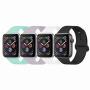 YANCH Compatible with for Apple Watch Band 38mm 42mm 40mm 44mm, Soft Silicone Sport Band Replacement Wrist Strap Compatible with for iWatch Series 4/3/2/1, Nike+,Sport,Edition