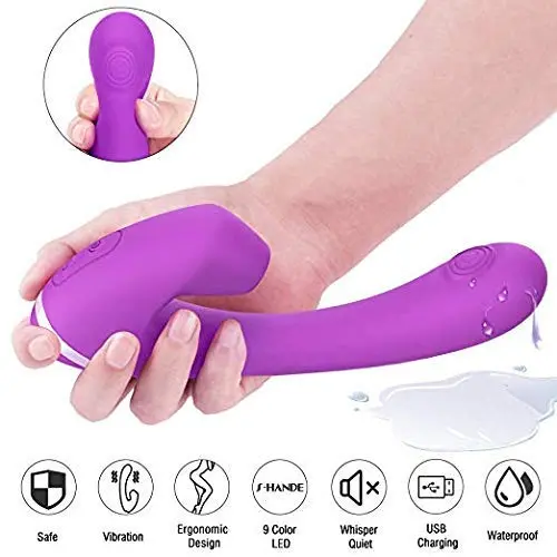 Powerful 7 Sucking Toys, Waterproof Handheld Wand Massager with Heating, Medical Silicone,USB Rechargeable