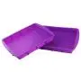 Orgrimmar 2 Packs Baking Silicone Rectangular Cake Pans Bakeware Bread Baking Mold NonStick Easy Demoulding Purple