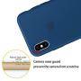 iPhone iPhone XR Liquid Silicone Case Fits iPhone XR (6.1 inch), Gel Rubber Protection Shockproof Cover Case with Soft Microfiber Cloth Lining Cushion (Blue Horizon)