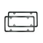 Indeedbuy 2017 Newest 2 Pcs 4 Holes Stainless Steel Black License Plate Frame