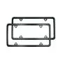 Indeedbuy 2017 Newest 2 Pcs 4 Holes Stainless Steel Black License Plate Frame