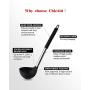Kitchen Utensil Set, 13 Silicone Cooking Utensil Set, Silicone Utensil Spatula Set for Nonstick Cookware, ChicAid Kitchen Gadgets with Silicone Stainless Steel Handles(black, 13pcs)