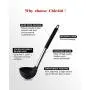Kitchen Utensil Set, 13 Silicone Cooking Utensil Set, Silicone Utensil Spatula Set for Nonstick Cookware, ChicAid Kitchen Gadgets with Silicone Stainless Steel Handles(black, 13pcs)