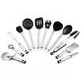 LinLinYi 15-Piece Silicone Kitchenware Utensil Set | Non-Stick Cooking Gadgets and Tools Kit | Kitchenware Gift Idea,
