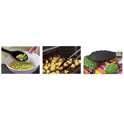 XIAMEND Silicone Kitchenware 10 Piece Non-stick Pan Set Eco-friendly Kitchen Tools (Color : Black)