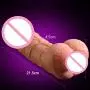 Winzfred 2 in 1 Double Heads Female Màstubatíon Six Toy Women Silicone Huge Dilo for Artificial Vagina Ass for Men Gay