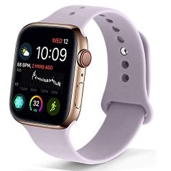 NUKELOLO Sport Band Compatible with Apple Watch 38MM 40MM 42MM 44MM,Soft Silicone Replacement Strap Compatible for Apple Watch Series 5/4/3/2/1