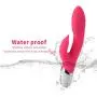 O-GAME Rabbit Vibrarator with 6 Vibrantion Modes Rechargeable Massager Quiet Dual Motor Silicone Toy for Women Couples