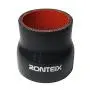 Ronteix Universal ID 2.5 to 2 Silicone Reducer Coupler Radiator Hose (63MM to 51MM, RED/BLACK)