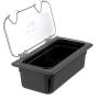 Carlisle 3066103 StorpPlus Third Size Food Pan, Polycarbonate, 4" Deep, Black