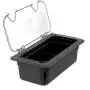 Carlisle 3066103 StorpPlus Third Size Food Pan, Polycarbonate, 4" Deep, Black