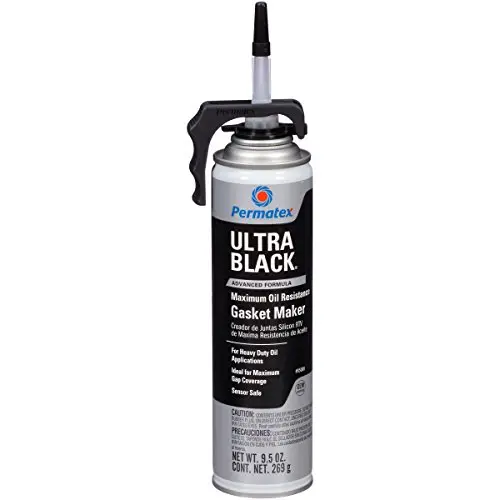 Permatex 85080 Ultra Black Maximum Oil Resistance RTV Silicone Gasket Maker, 9.5 oz. PowerBead Can