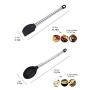 HACASO Silicone Kitchenware 9 Piece Spatula Set Stainless Steel Cooking Spoon Shovel Set of 8