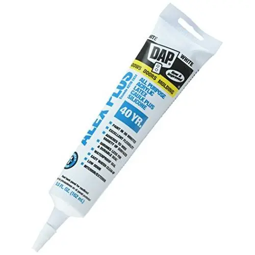 Dap 18128 Alex Plus Acrylic Latex Caulk Plus Silicone 5.5-Ounce