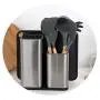 Sowoll Silicone Kitchenware Cooking Set Good Spatula Heat-Resistant Soup Spoon Non-Stick Special Cooking Shovel Kitchen Tools,7Pcs Set With Holder