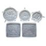 Silicone Stretch Lids (Variety Pack) - By Modfamily - SQUARE Silicone Lids - 2 Square Lids & 3 Round Lids - Stretch N’ Seal, Food Saver, Reusable, Durable, and Expandable Lids