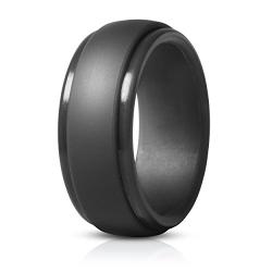 Saco Band Silicone Rings Men - 7 Rings / 1 Ring Rubber Wedding Bands