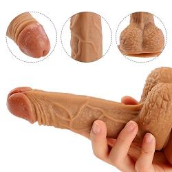 Lycwsd001 Different Enjoyment7.1 Inches FDA Approve Silicone,Ultra Soft Handheld Couple Cock-Sticks Massage Tool lycwsd001