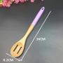 SKYyao Kitchen utensil set Silicone Beech wood kitchenware set cooking spoon shovel silicone kitchen supplies Wood