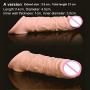 Membrum Sleeve Case Cover Overstriking Ipsism Intrest Stick Wand Fun Rod for Couples Flesh 8 inch