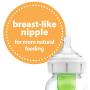 Dr. Browns Options+ Wide-Neck Glass Baby Bottles, 5 Ounce, 3 Count