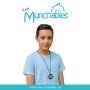 Munchables Dinosaur Skull - Sensory Chew Necklace for Boys (Navy/Black)