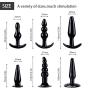 Mayli Beginner Anales Trainer Kits Soft Silicone Starters Set T-bar Base Toys, 6 Pcs + 1 Gift Ring