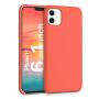 ORNARTO Liquid Silicone Case for iPhone 11, Slim Liquid Silicone Soft Gel Rubber Case Cover for Apple iPhone 11(2019) 6.1 inch-Living Coral