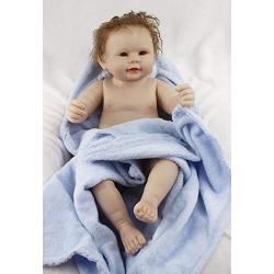 Reborn Baby Dolls Silicone Full Body boy 22 inch Toddlers Realistic Eyes Open Girls Newborn Kids Magnetic Toys (Daniel)