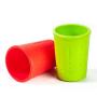 Kinderville Bigger Bites Silicone Cups, Set of 2 in Red / Green