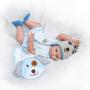 2PCS Reborn Baby Dolls Twins Silicone Full Body Boy and Girl Realistic Look Weighted Washable Bath Babies Sleeping and Awake Dolls for Adults Collectibles