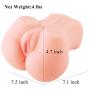 3D Realistic Pussy Ass Masturbator for Couples Male, Hismith Lifesize Vagina Anal Butt Love Doll Sex Toy with Two Strings of Stimulation Pearls (Pussy with Stimulation Pears)
