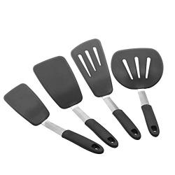 Silicone Frying Shovel Shovel High Temperature Resistant with Silicone Head Kitchen Tool Set, Kitchenware